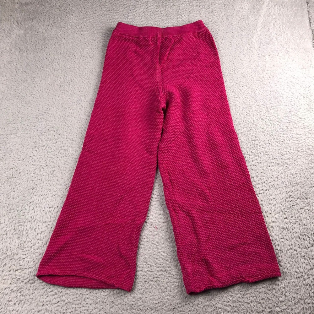 Free People FP Beach Hailee Lounge Pants Womens XS (25x23) Pink Wide Leg Knit